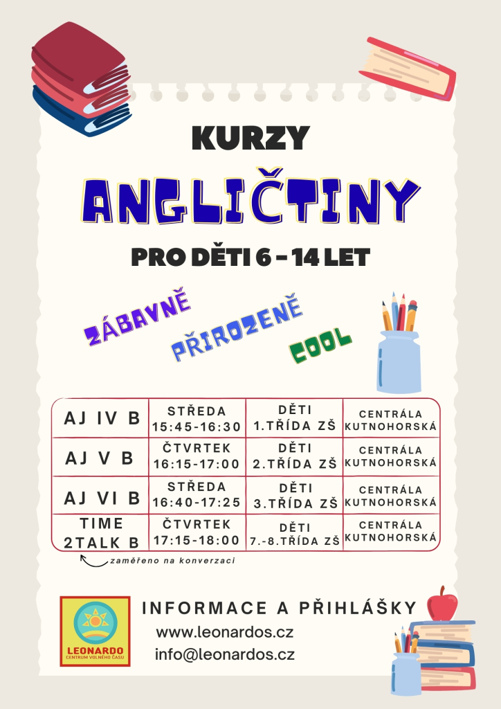 Doplňujeme místa na kurzech angličtiny