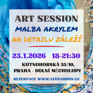 Art Session akrylová malba - Na detailu záleží
